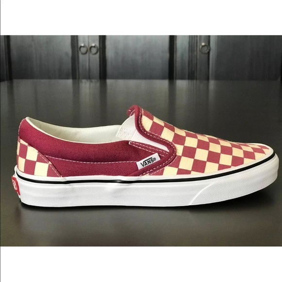 Vans Women’s Classic Slip-On Checkerboard Dry Rose - Picture 2 of 8